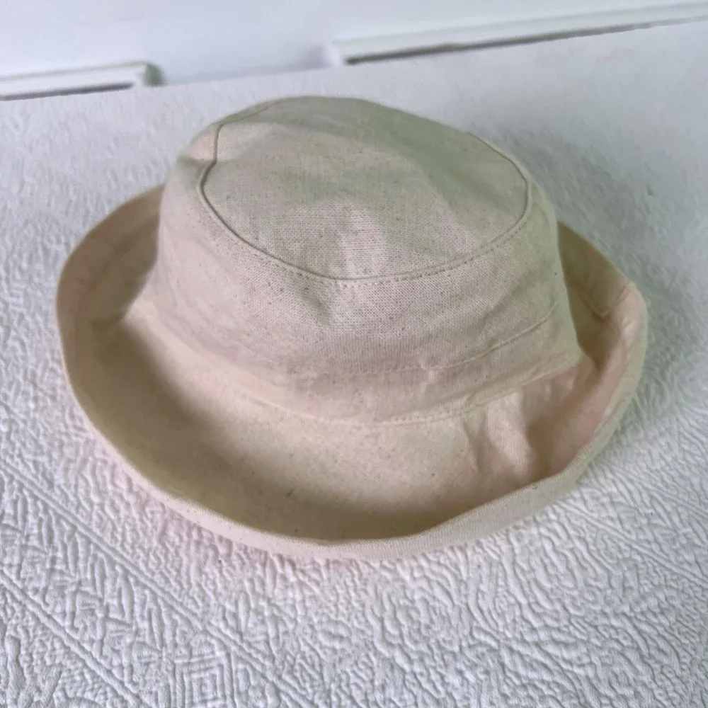 Scala Bucket Sun Hat OS UPF 50+ Cotton Packable Cream Coastal Grandma Travel